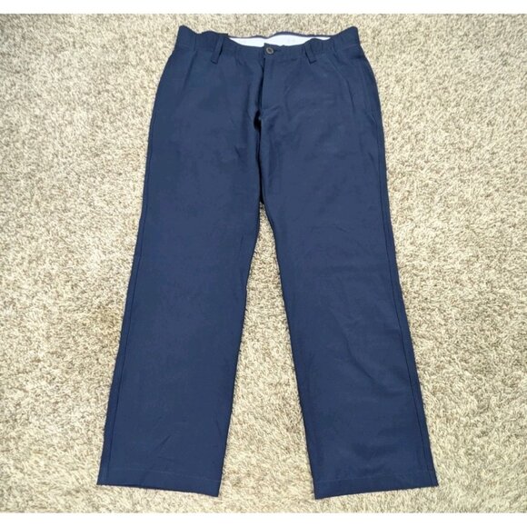 NEW Under Armour Pants Mens 34x30 Blue Straight Golf Lightweight Performance - Picture 1 of 8